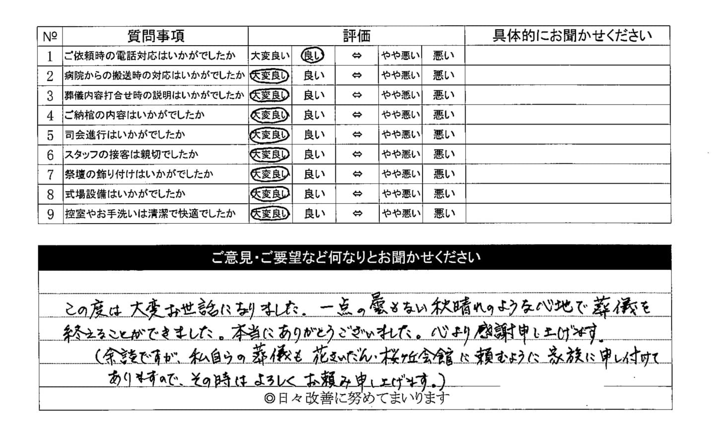アンケート