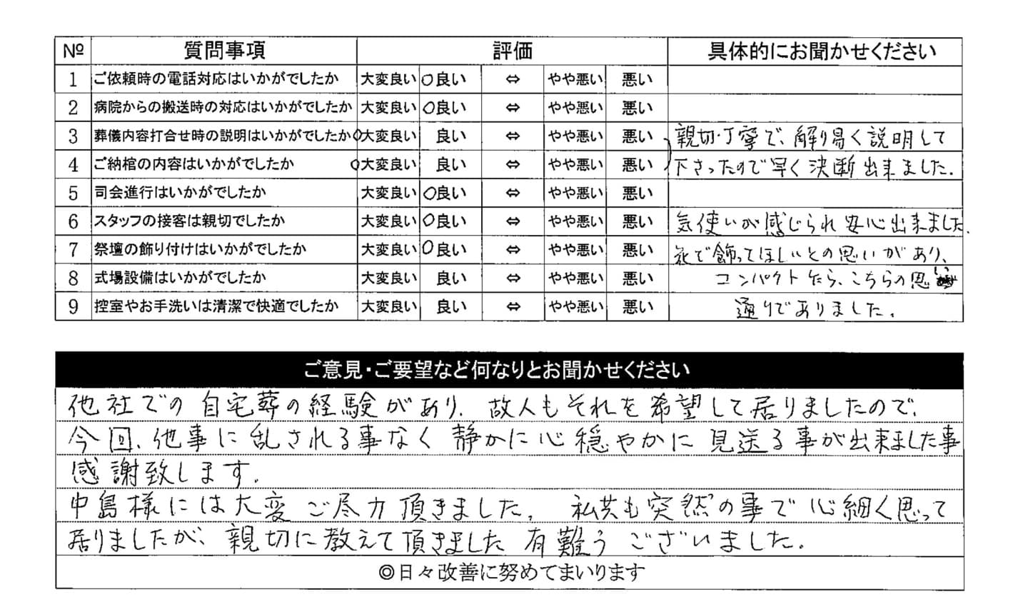 アンケート